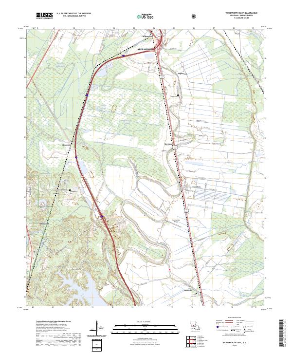 USGS Topographic Map – Woodworth East