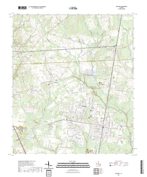 USGS Topographic Map – Zachary