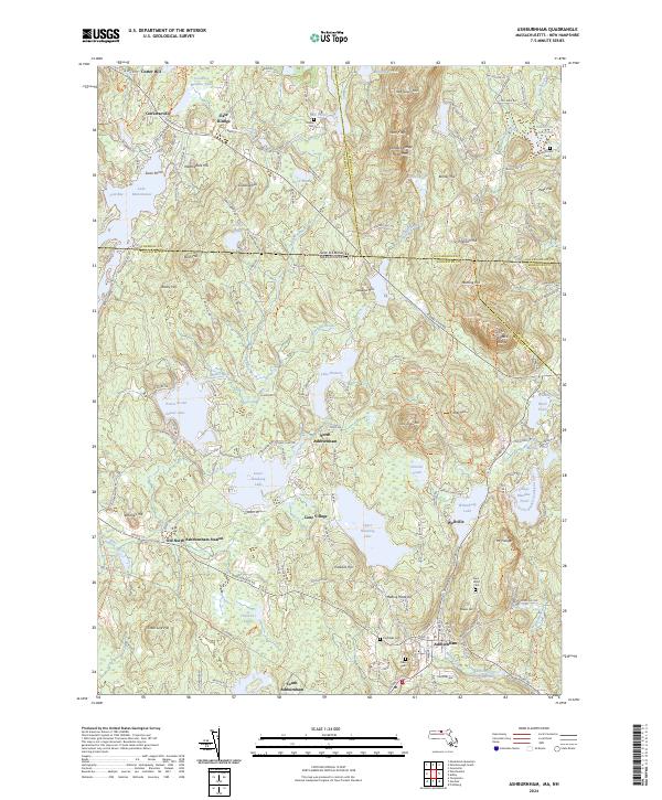 USGS Topographic Map – Ashburnham
