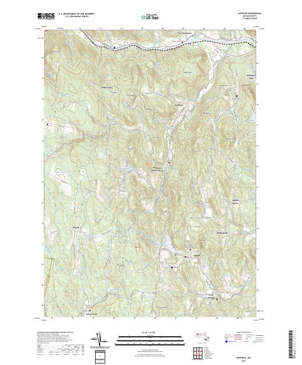 USGS Topographic Map – Ashfield