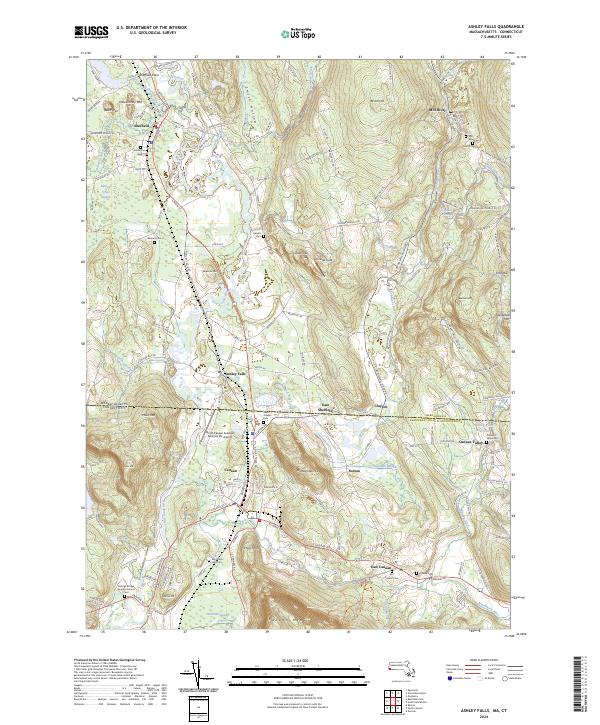 USGS Topographic Map – Ashley Falls