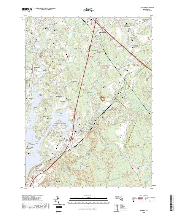 USGS Topographic Map – Assonet
