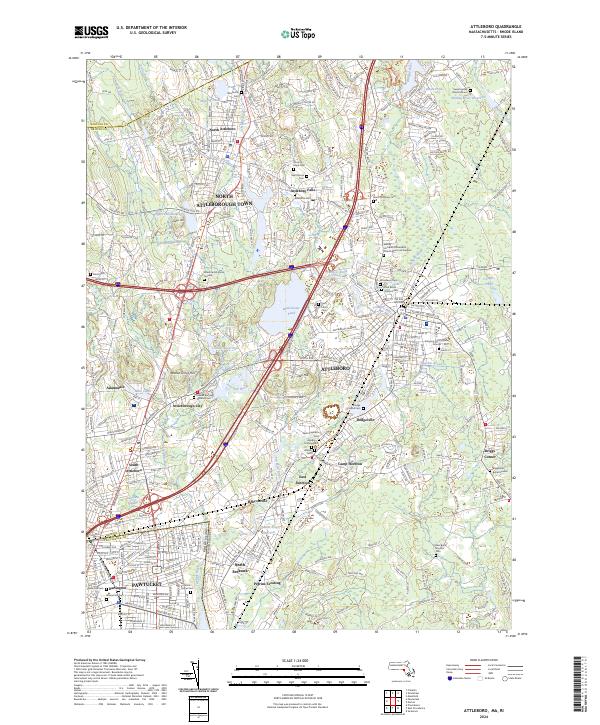 USGS Topographic Map – Attleboro