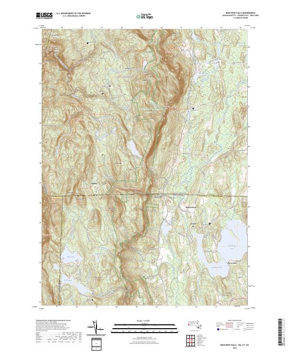 USGS Topographic Map – Bash Bish Falls
