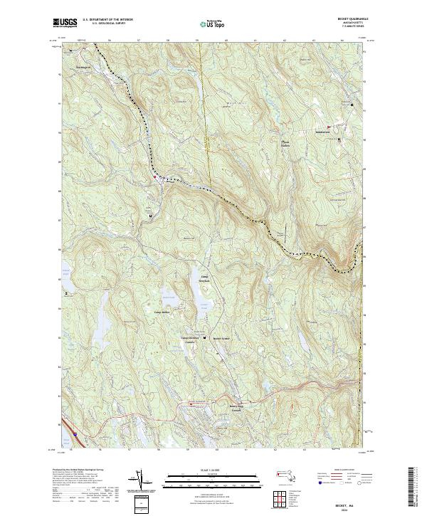 USGS Topographic Map – Becket