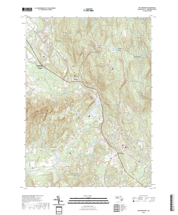 USGS Topographic Map – Belchertown
