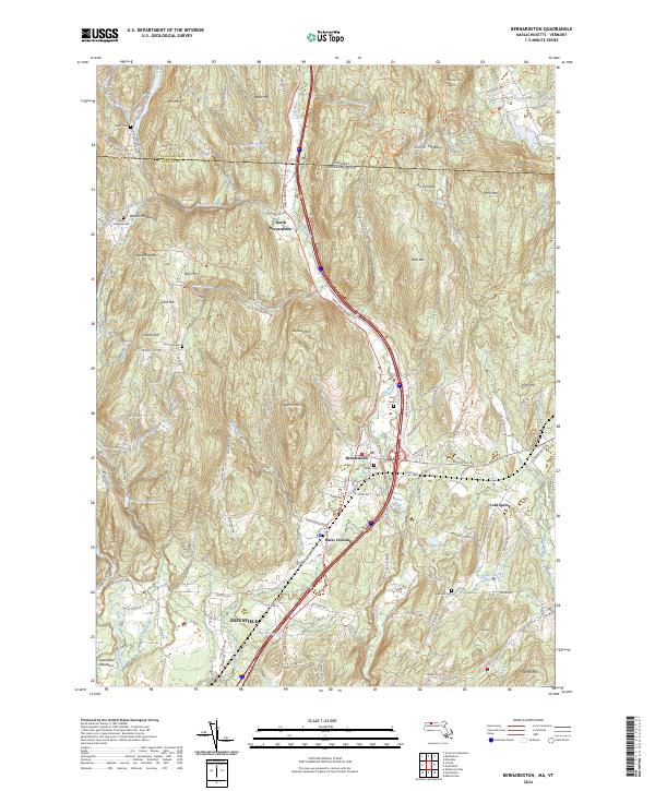 USGS Topographic Map – Bernardston