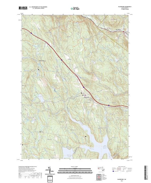 USGS Topographic Map – Blandford
