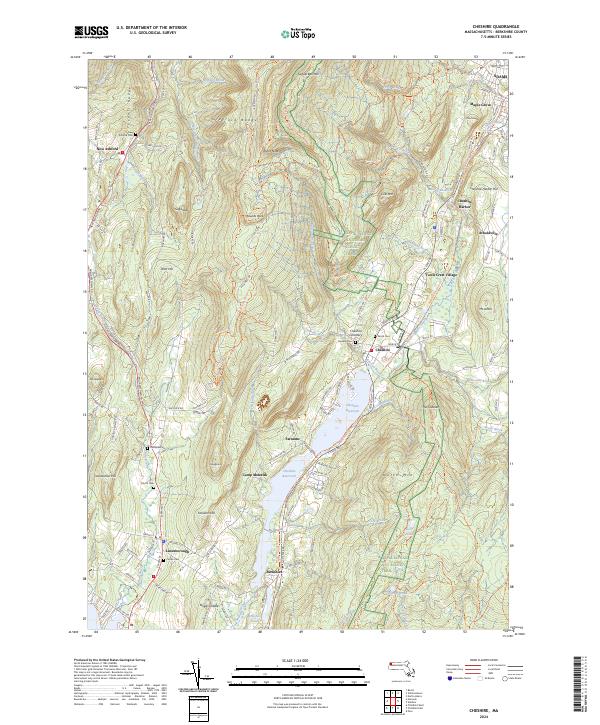 USGS Topographic Map – Cheshire