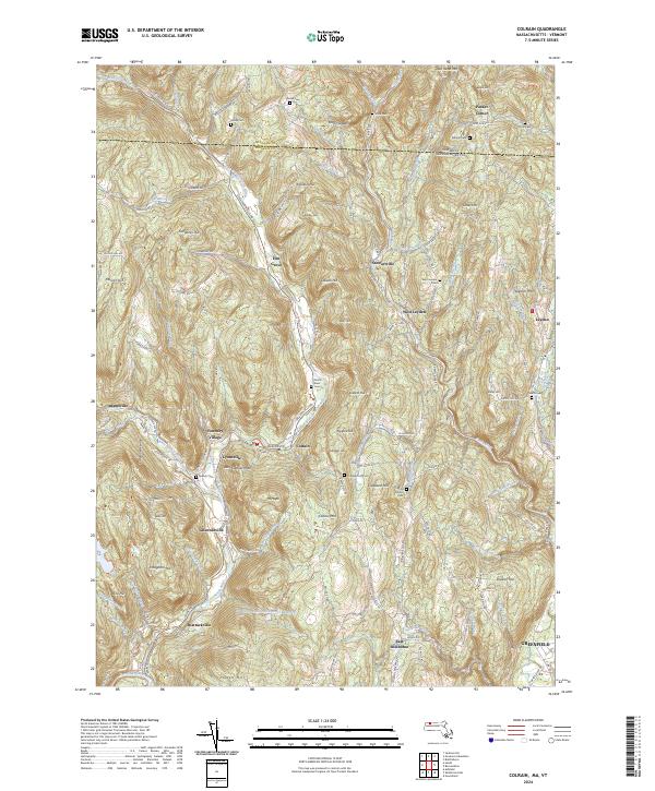USGS Topographic Map – Colrain