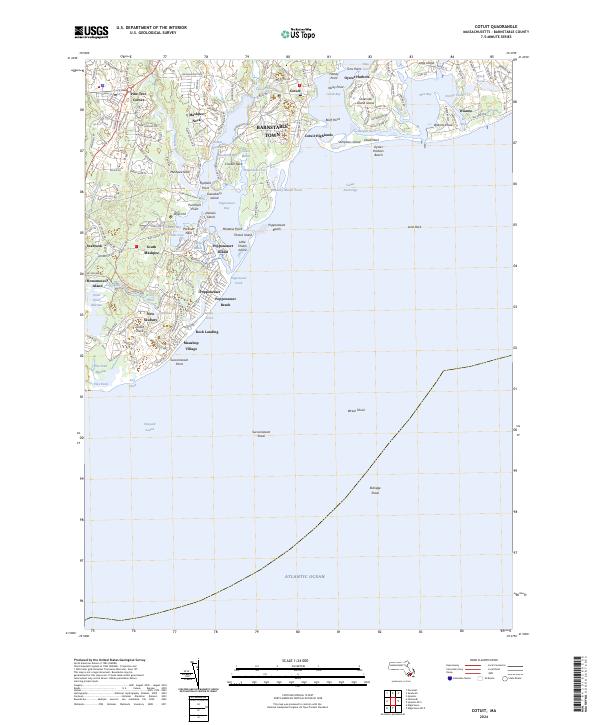 USGS Topographic Map – Cotuit