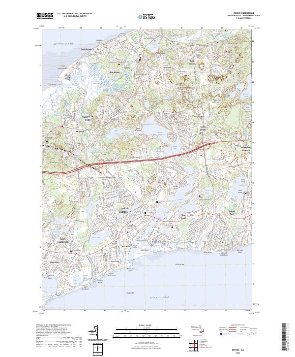USGS Topographic Map – Dennis