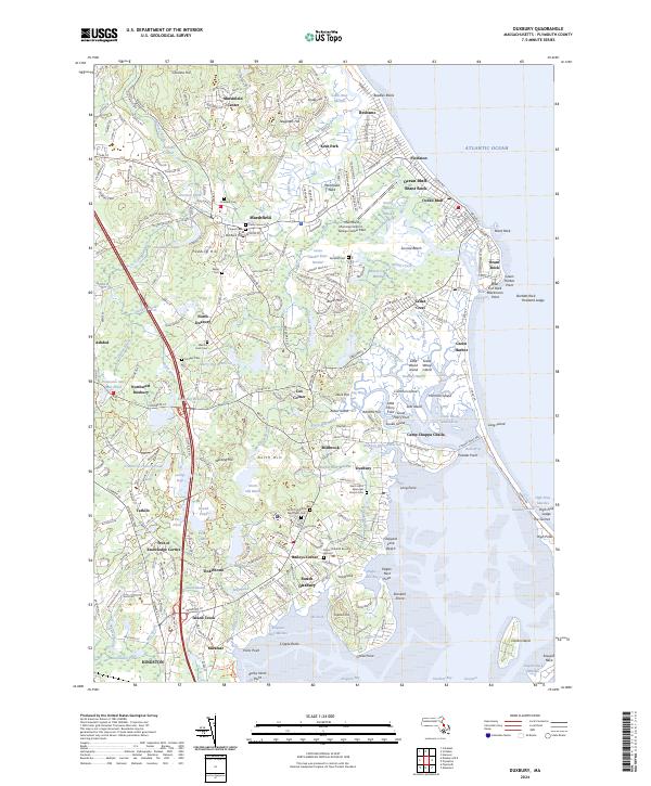 USGS Topographic Map – Duxbury