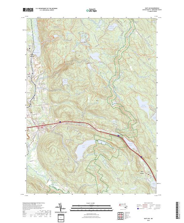 USGS Topographic Map – East Lee