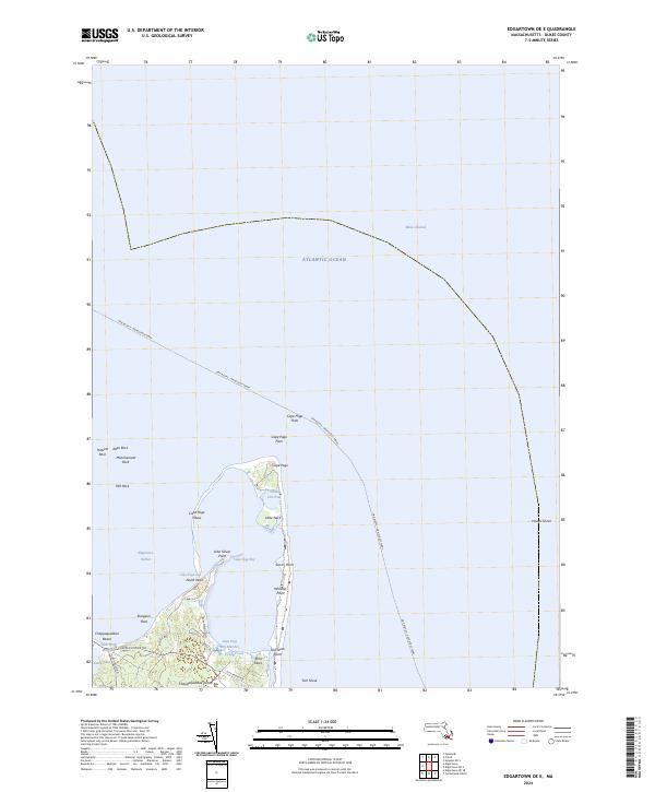 USGS Topographic Map – Edgartown OE E