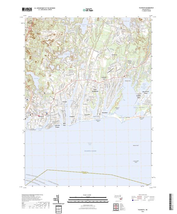 USGS Topographic Map – Falmouth