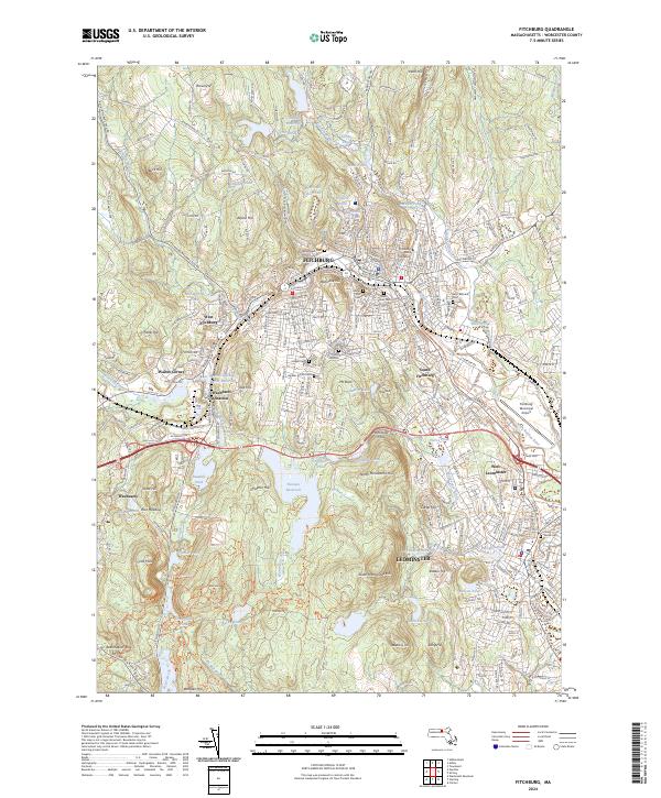 USGS Topographic Map – Fitchburg