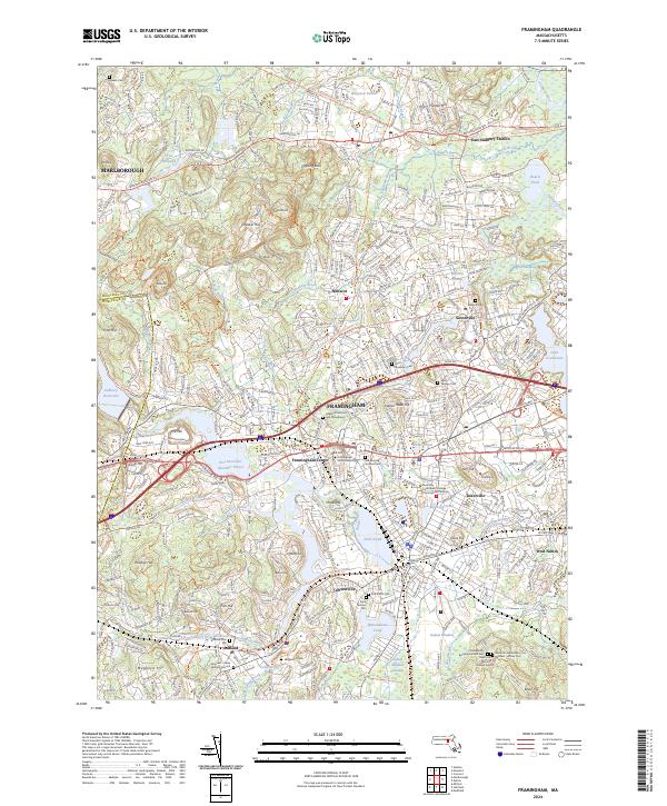 USGS Topographic Map – Framingham