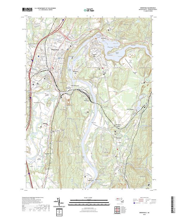 USGS Topographic Map – Greenfield