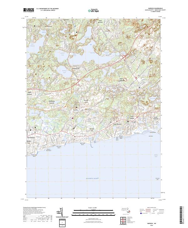 USGS Topographic Map – Harwich