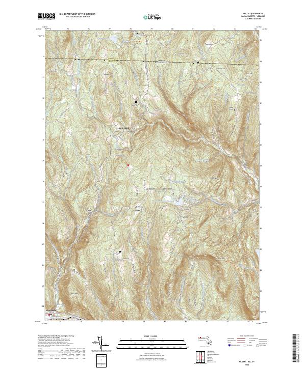 USGS Topographic Map – Heath