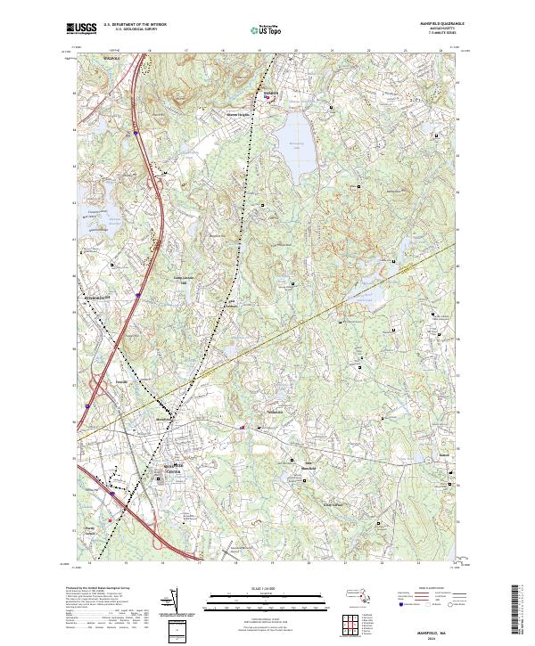 USGS Topographic Map – Mansfield