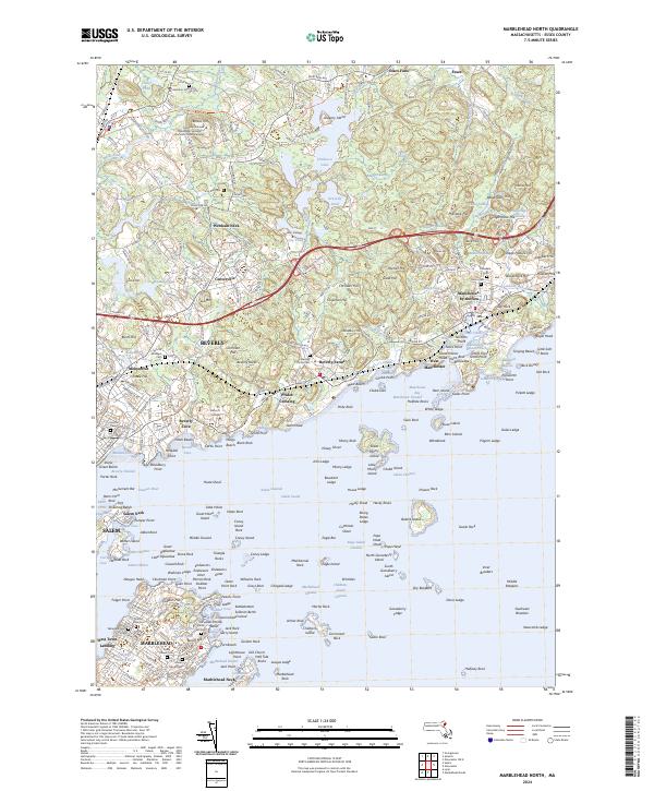 USGS Topographic Map – Marblehead North