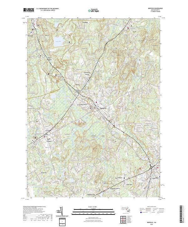 USGS Topographic Map – Medfield