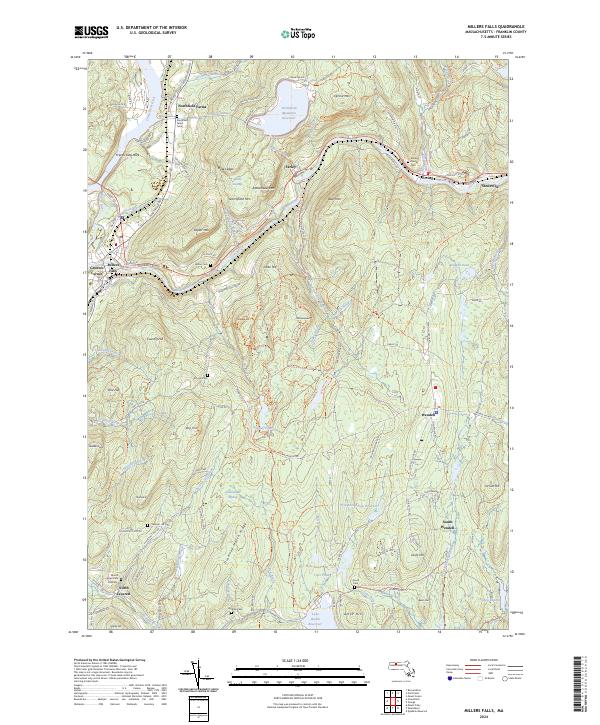 USGS Topographic Map – Millers Falls