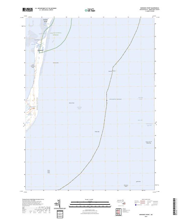 USGS Topographic Map – Monomoy Point