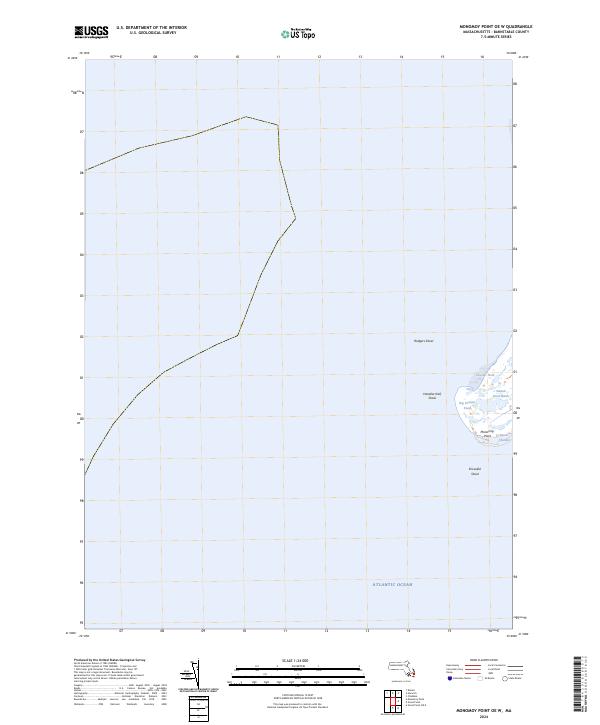 USGS Topographic Map – Monomoy Point OE W
