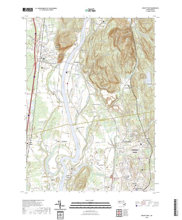 USGS Topographic Map – Mount Toby