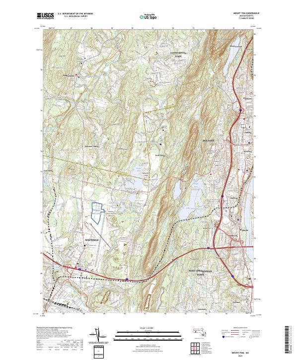 USGS Topographic Map – Mount Tom