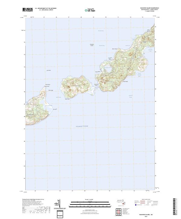 USGS Topographic Map – Naushon Island