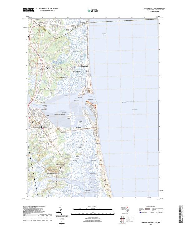 USGS Topographic Map – Newburyport East