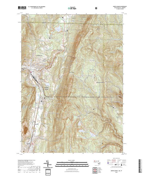 USGS Topographic Map – North Adams