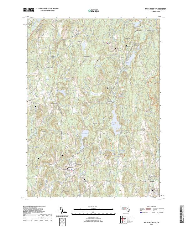 USGS Topographic Map – North Brookfield
