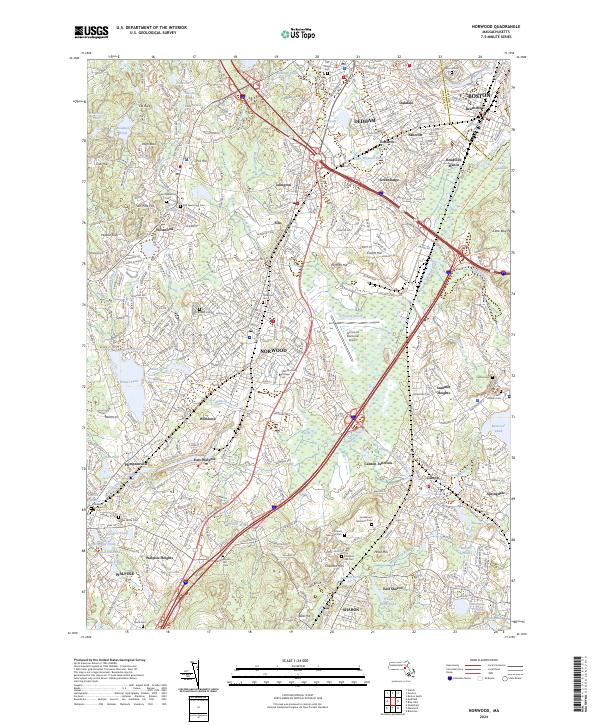 USGS Topographic Map – Norwood