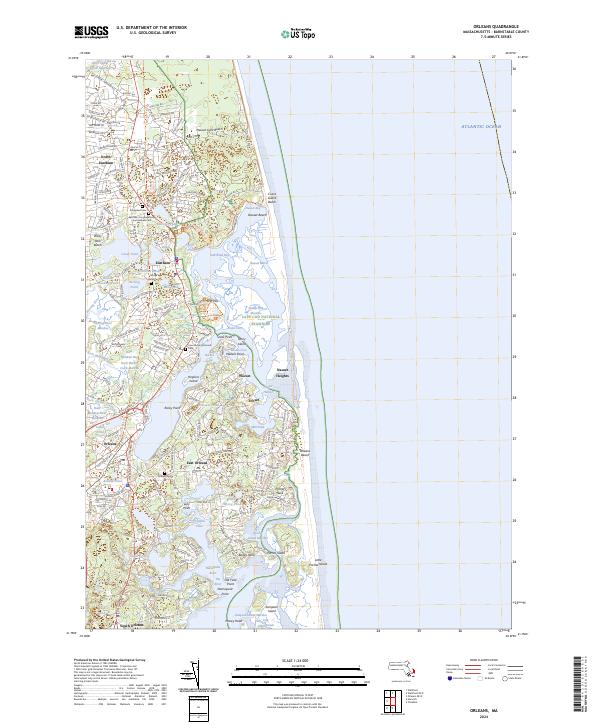 USGS Topographic Map – Orleans
