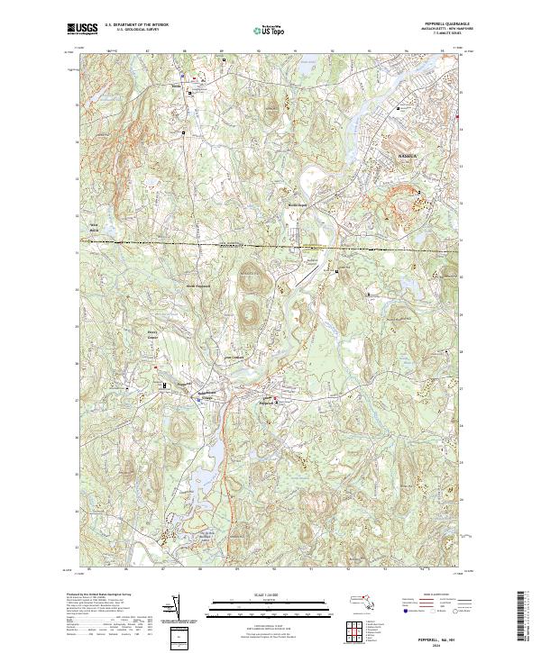 USGS Topographic Map – Pepperell