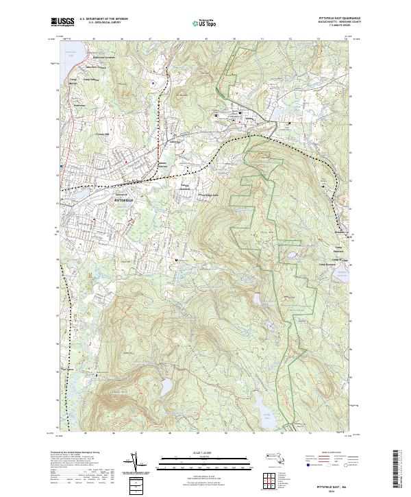 USGS Topographic Map – Pittsfield East