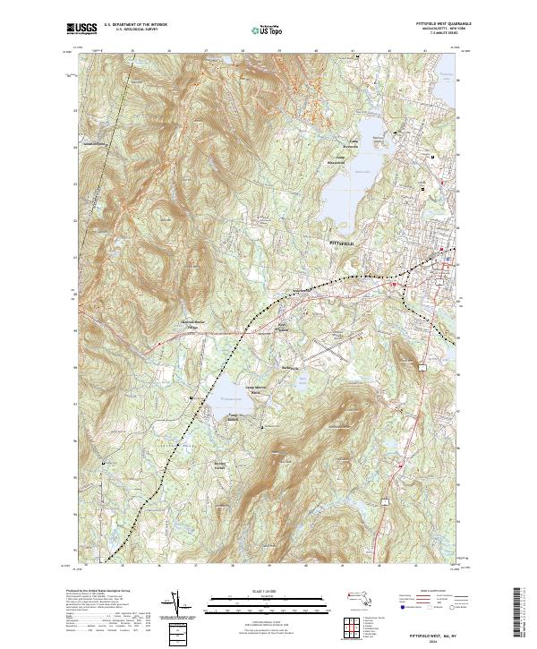 USGS Topographic Map – Pittsfield West