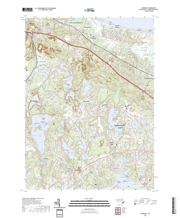 USGS Topographic Map – Sandwich