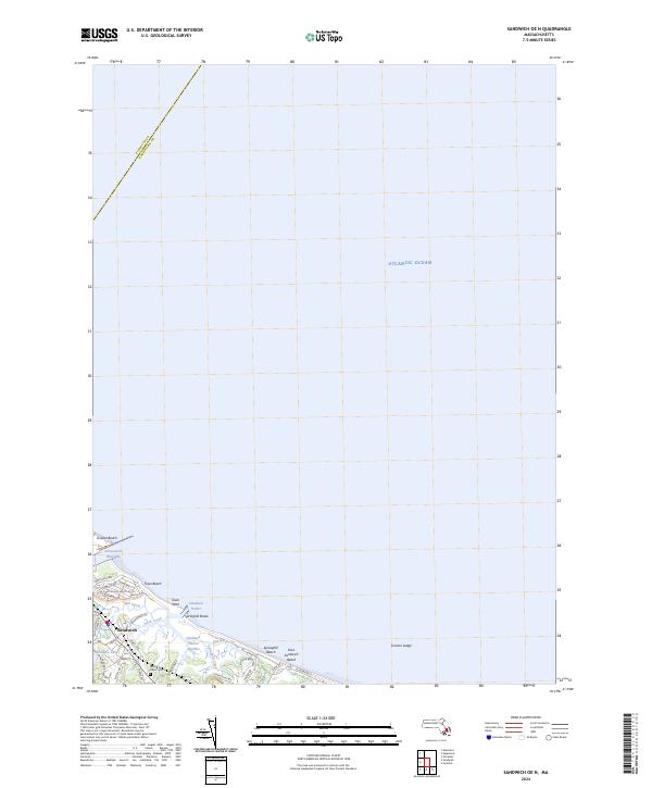 USGS Topographic Map – Sandwich OE N