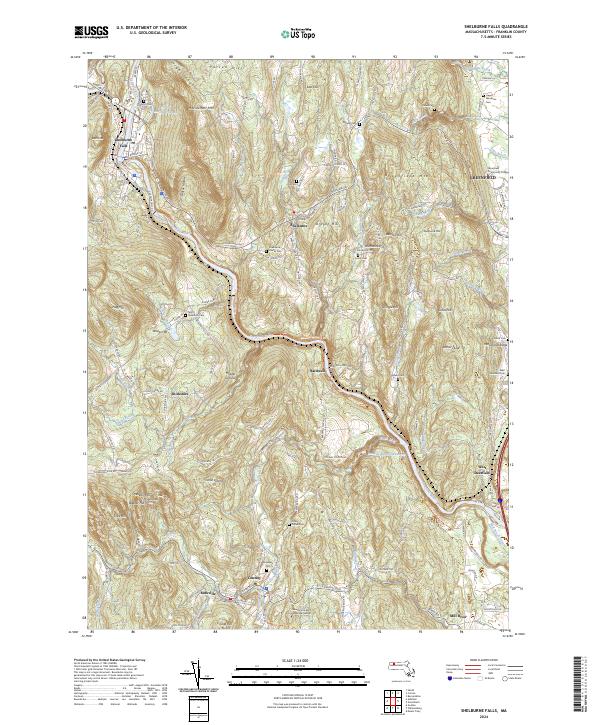 USGS Topographic Map – Shelburne Falls