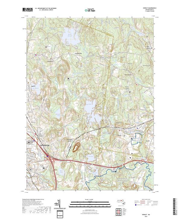 USGS Topographic Map – Shirley