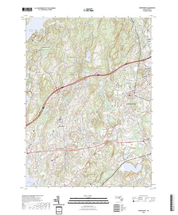 USGS Topographic Map – Shrewsbury