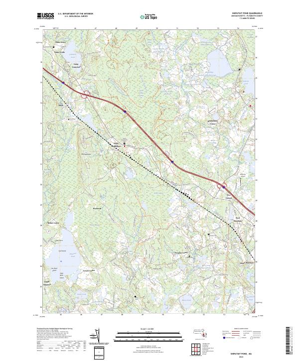 USGS Topographic Map – Snipatuit Pond