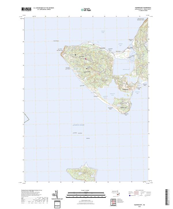USGS Topographic Map – Squibnocket