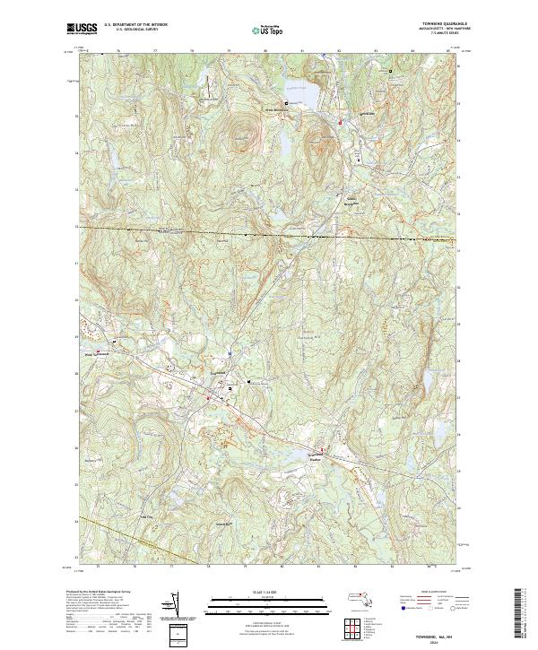 USGS Topographic Map – Townsend